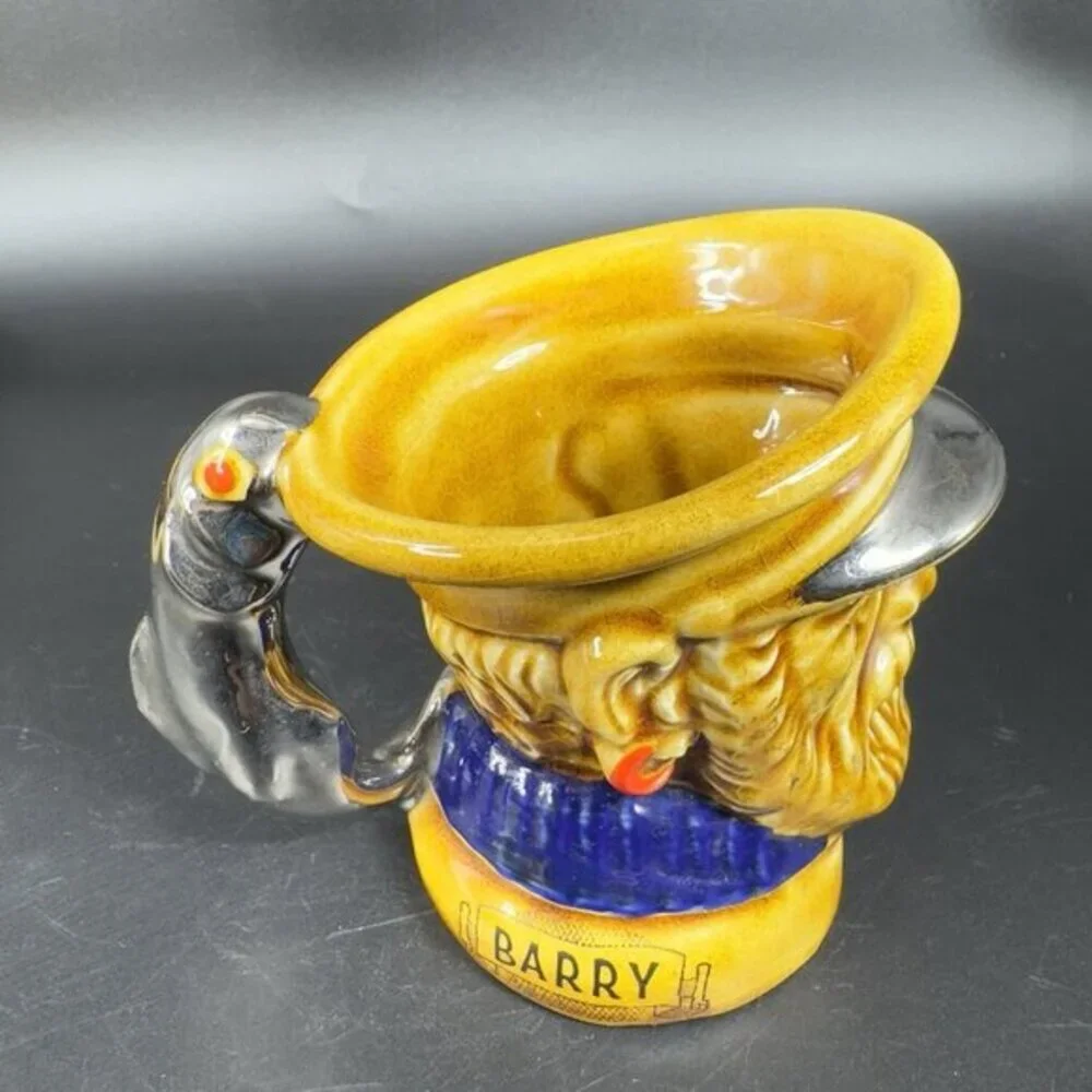 Vintage Lord Nelson‎ Pottery Fisherman Silver Fish Handle Toby Mug Cup England